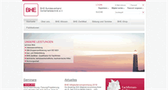 Desktop Screenshot of bhe.de